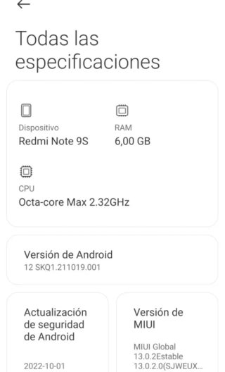 Xiaomi Redmi Note 9S