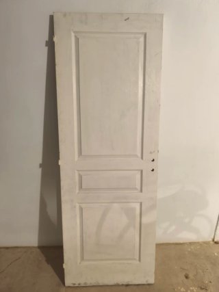 Conjunto 4 puertas de pino macizo lacada en blanco