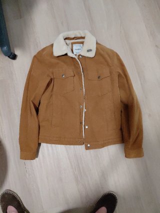 Cazadora Pull&Bear Marrón Pana Forrada