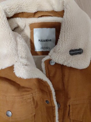 Cazadora Pull&Bear Marrón Pana Forrada