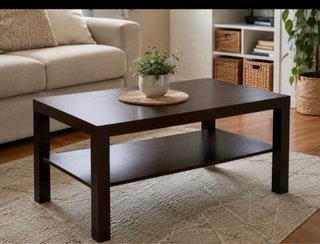 Mesa de centro madera color vengué