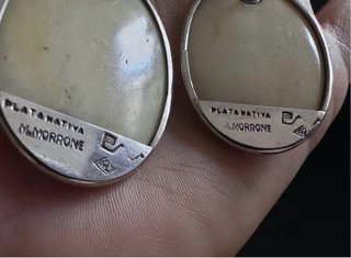 Pendientes Plata Nativa Vintage Plata 925 y Hueso