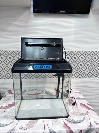 Pecera Negro y Transparente