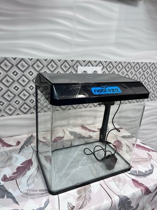 Pecera Negro y Transparente