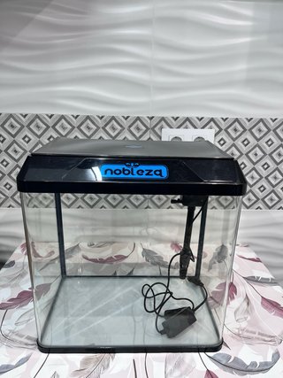 Pecera Negro y Transparente
