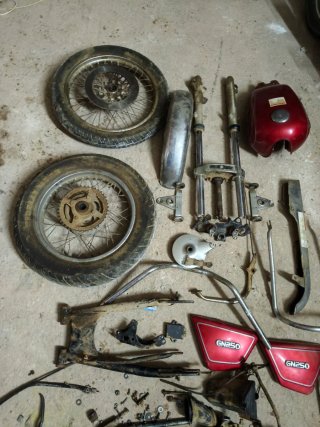 Despiece Suzuki GN 250 (sin chasis)