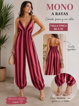 Mono rayas talla única