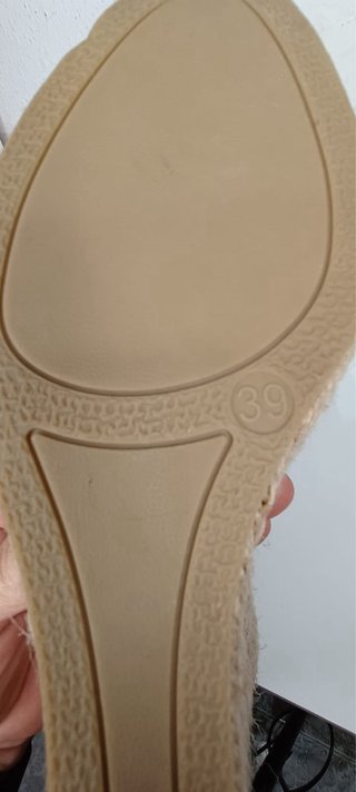 Cuñas Esparto Pull&Bear Talla 39 Negras