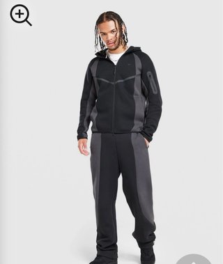 Conjunto Nike Tech Fleece Negro/Gris