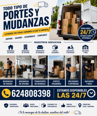 Portes al mejor precio llamanos ya 624808398