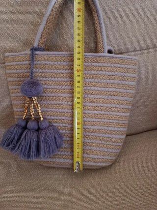 Bolso de Kbas beige y morado