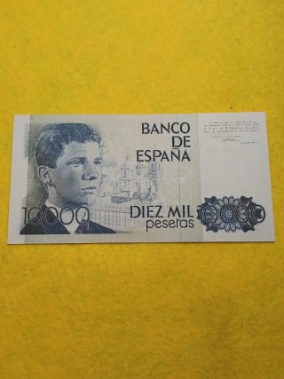 Billete 10000 Pesetas España 1985 excelente estado