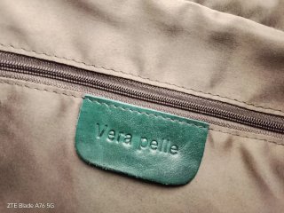 Borsa e portafoglio in vera pelle intrecciata