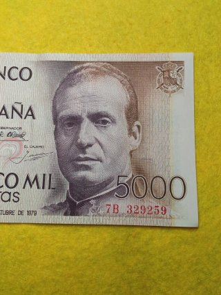 Billete 5000 Pesetas Banco de España 1979 ebc