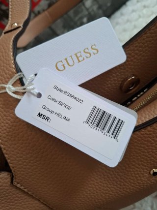 Bolso Guess Beige con neceser y llavero 2 en 1