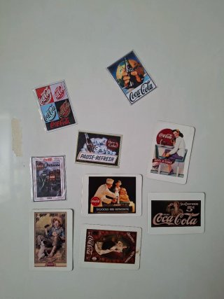 Lote 9 Imanes Vintage Coca-Cola
