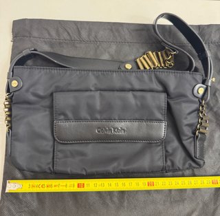 Bolso Calvin Klein Negro Nylon Cadena