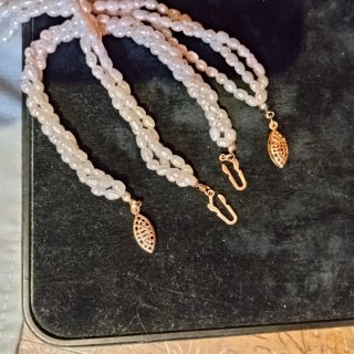 Collar y Pulsera de Perlas Naturales. Nunca Usado.