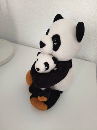 Peluche Oso Panda con Bebé