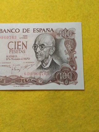 Billete 100 Pesetas Banco de España 1970