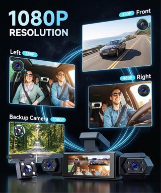 NUEVO! (50€) Dashcam 4 Canales 4x1080P