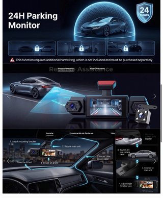 NUEVO! (50€) Dashcam 4 Canales 4x1080P