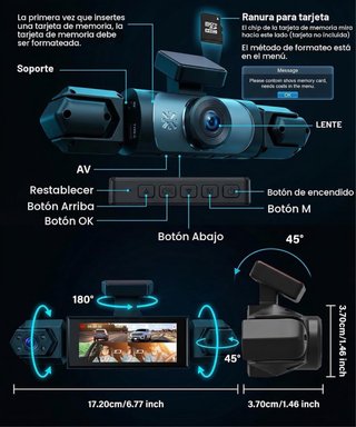 NUEVO! (50€) Dashcam 4 Canales 4x1080P