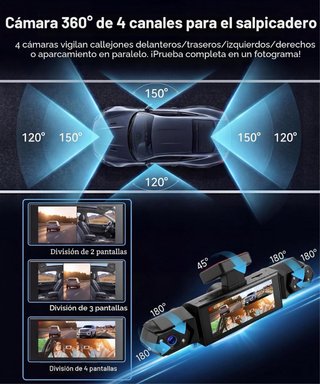 NUEVO! (50€) Dashcam 4 Canales 4x1080P