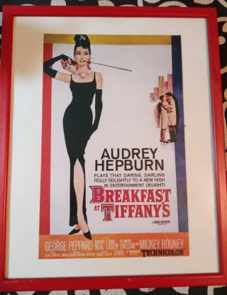 Póster Vintage Desayuno con Diamantes Audrey Hepbu