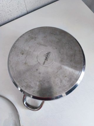 Olla Acero Inoxidable con Tapa de Cristal