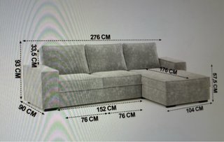Sofá Cama Chaiselongue Gris