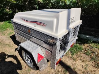 Remolque aluminio para perros