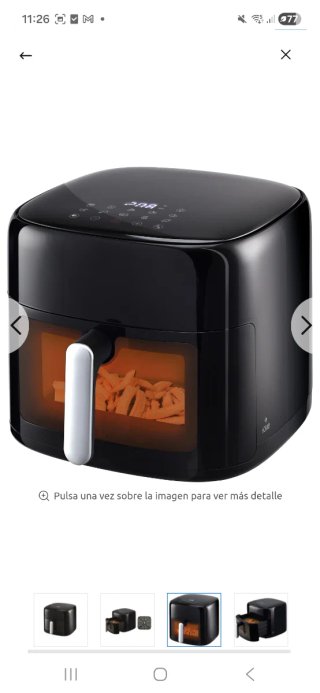 Freidora de Aire Carrefour 8L 1900W Negra