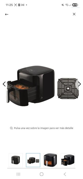 Freidora de Aire Carrefour 8L 1900W Negra