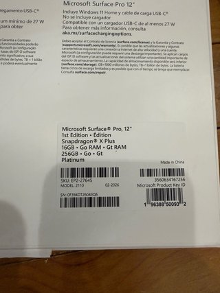 Microsoft Surface Pro 12”