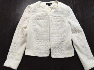 Casaco Aberto em Renda - H&M (Novo - L)