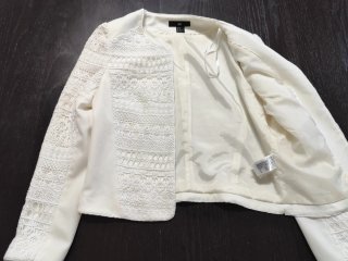 Casaco Aberto em Renda - H&M (Novo - L)