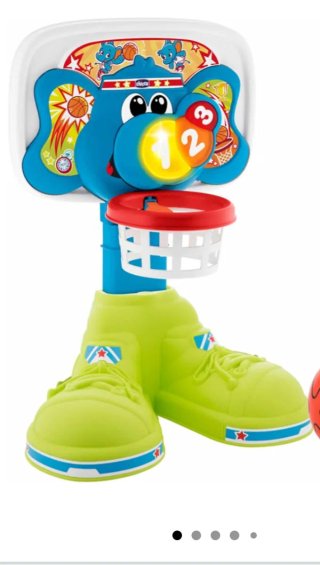 Canasta de baloncesto infantil con elefante