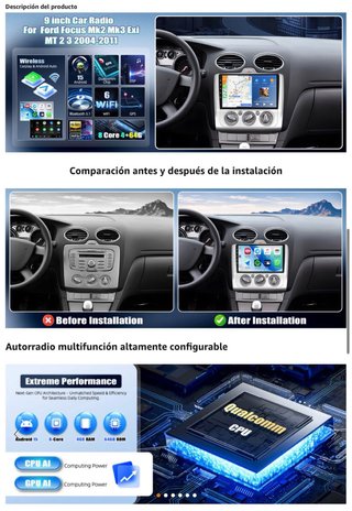 NUEVO! (150€) Radio Android 8 Core 4+64G Qualcomm