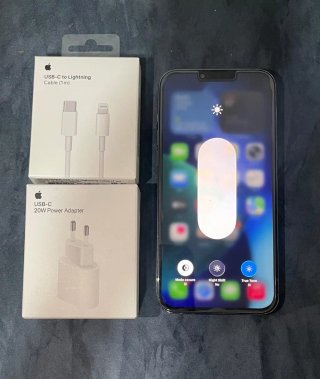 iPhone 13 Pro Max Plata + Cargador y Cable