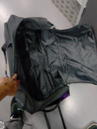 Mochila Maleta 2 Ruedas Negra y Morada