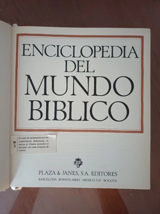 Enciclopedia del Mundo Bíblico II (I-Z).