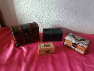 Lote de 4 Cofres Decorativos