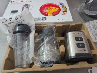 Moulinex Batidora Mini Pulseo Glass 1L 400W