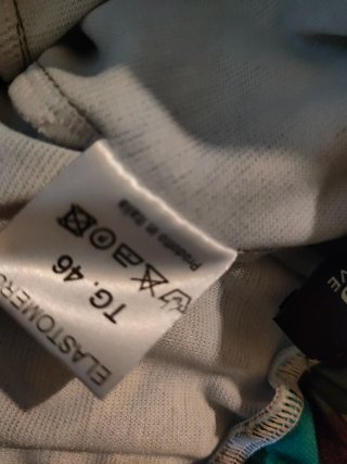 Pantaloni fantasia zig-zag elastico