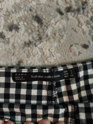 Falda pantalón Zara cuadros