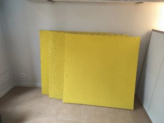 Tatami EVA Blu/Giallo 4 pezzi 1x1m ciascuno
