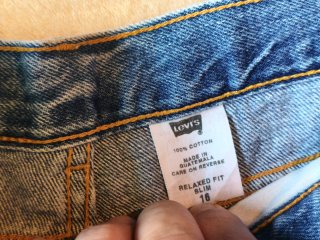 Shorts Vaqueros Levi's 501