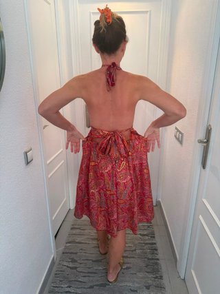Vestido Boho sin espalda halter #vestido #boho
