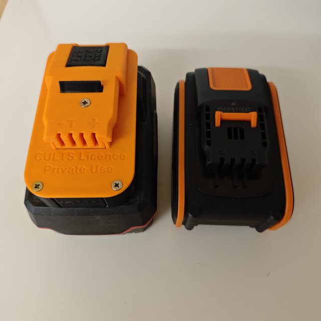 Adaptador batería Parkside x20 en WORX